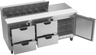 Beverage-Air - 72" Sandwich Prep Table w/ 4 Drawers & 1 Door - SPED72HC-12-4