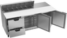 Beverage-Air - 72" Sandwich Prep Table w/ 2 Drawers, 2 Doors & 17" Cutting Board - SPED72HC-12C-2