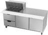 Beverage-Air - 72" Mega Top Sandwich Prep Table w/ 2 Drawers & 2 Doors - SPED72HC-12M-2