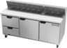 Beverage-Air - 72" Sandwich Prep Table w/ 2 Drawers & 2 Doors - SPED72HC-18-2