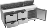 Beverage-Air - 72" Sandwich Prep Table w/ 4 Drawers & 1 Door - SPED72HC-18-4