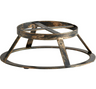 G.E.T - Madison Avenue 5.75" x 9" x 3" Antique Brass Round Metal Stand / Pedestal for SB-1180 & SB-1212 - MTS-R3-AB