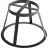 G.E.T - Madison Avenue 5.75" x 9" x 6" Gray Round Metal Stand / Pedestal for SB-1300 & SB-1212 - MTS-R6-MG