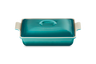 Le Creuset - 3.8 L Bleu Riviera  Rectangular Casserole With Lid