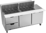 Beverage-Air - 72" Mega Top Sandwich Prep Table w/ 2 Drawers & 2 Doors - SPED72HC-24M-2