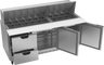 Beverage-Air - 72" Mega Top Sandwich Prep Table w/ 2 Drawers & 2 Doors - SPED72HC-30M-2