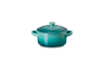 Le Creuset - .25 L Bleu Riviera Mini Round Cocotte