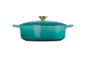 Le Creuset - Bleu Riviera 6.2 L  Shallow Round French Oven