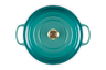 Le Creuset - Bleu Riviera 6.2 L  Shallow Round French Oven