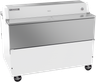 Beverage-Air - 58" White Forced Air Dual Access Milk Cooler - STF58HC-1-W
