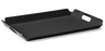 G.E.T - Healthcare 15.25" x 21.25" Black ABS Plastic Non-Skid Room Service Tray (12 Per Case) - RST-1523-BK