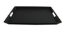 G.E.T - Healthcare 17" x 24" Black ABS Plastic / PVC Non-Skid Room Service Tray (12 Per Case) - RST-1724-BK