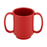 G.E.T - Healthcare 8 oz Red Sensation Two Handle Mug (24 Per Case) - SN-103-RSP