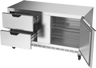 Beverage-Air - 60" Mobile Undercounter Refrigerator w/ 1 Solid Swing Door & 2 Drawers - UCRD60AHC-2