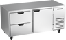 Beverage-Air - 67" Mobile Undercounter Refrigerator w/ 1 Solid Swing Door & 2 Drawers - UCRD67AHC-2