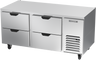 Beverage-Air - 67" Mobile Undercounter Refrigerator w/ 4 Drawers - UCRD67AHC-4