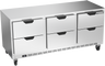 Beverage-Air - 72" Mobile Undercounter Refrigerator w/ 6 Drawers - UCRD72AHC-6