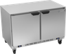 Beverage-Air - 48" Mobile Undercounter Refrigerator/Freezer w/ 2 Solid Swing Doors - UCRF48AHC