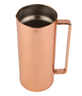 G.E.T - Metal Barware 51.2 oz Copper-Plated Double Wall Pitcher W/ Handle & Hammered Finish - MM-160-WCPR/SS
