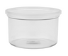 G.E.T - 48 oz Clear SAN Plastic Round Crock W/ Lid (12 Per Case) - CR-0150-CL