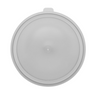 G.E.T - 48 oz Clear SAN Plastic Round Crock W/ Lid (12 Per Case) - CR-0150-CL