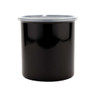 G.E.T - 86.4 oz Black SAN Plastic Round Crock W/ Lid (12 Per Case) - CR-0270-BK