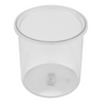 G.E.T - 86.4 oz Clear SAN Plastic Round Crock W/ Lid (12 Per Case) - CR-0270-CL