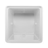 G.E.T - 28 oz White Melamine Square Crock (12 Per Case) - ML-148-W