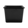G.E.T - 64 oz Black Melamine Square Crock (6 Per Case) - ML-149-BK