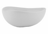 G.E.T - Coralline 64 oz White Freestyle Triangle Bowl (3 Per Case) - CS-1080-CN-W
