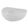 G.E.T - Coralline 4 Qt White Freestyle Triangle Bowl (3 Per Case) - CS-1198-CN-W