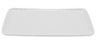 G.E.T - Coralline 12" x 7" White Rectangular Platter (12 Per Case) - CS-1270-CN-W
