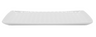 G.E.T - Coralline 12" x 7" White Rectangular Platter (12 Per Case) - CS-1270-CN-W