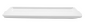G.E.T - Midtown 11.5" x 6" White Rectangular Coupe Platter (12 Per Case) - CS-1156-W