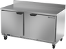 Beverage-Air - 60" Mobile Worktop Freezer w/ 2 Solid Swing Doors & Foamed-In Backsplash - WTF60AHC-FIP