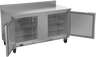 Beverage-Air - 60" Mobile Worktop Freezer w/ 2 Solid Swing Doors & Foamed-In Backsplash - WTF60AHC-FIP