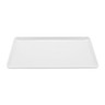 G.E.T - Midtown 12.5" x 7" White Rectangular Coupe Platter (12 Per Case) - CS-1257-W