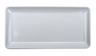 G.E.T - Midtown 15" x 7.5" White Rectangular Coupe Platter (12 Per Case) - CS-1575-W