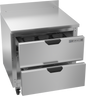 Beverage-Air - 32" Mobile Worktop Freezer w/ 2 Drawers - WTFD32AHC-2