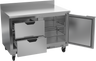 Beverage-Air - 48" Mobile Worktop Freezer w/ 2 Drawers & 1 Door - WTFD48AHC-2
