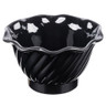 G.E.T - Dessert Time 5 oz Black SAN Plastic Dessert Dish (48 Per Case) - DD-50-BK
