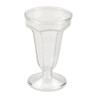 G.E.T - Dessert Time 5 oz Clear SAN Plastic Dessert Dish (24 Per Case) - ICM-24-CL