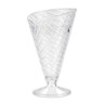 G.E.T - Dessert Time 8 oz Clear SAN Plastic Waffle Cone (24 Per Case) - ICM-26-2-CL