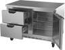 Beverage-Air - 48" Mobile Worktop Freezer w/ 2 Drawers, 1 Door - WTFD48AHC-2-FLT