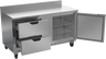 Beverage-Air - 60" Mobile Worktop Freezer w/ 2 Drawer, 1 Door & Foamed-In Backsplash - WTFD60AHC-2-FIP