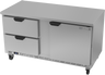 Beverage-Air - 60" Mobile Worktop Freezer w/ 2 Drawer & 1 Door - WTFD60AHC-2-FLT