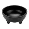 G.E.T - Viva Mexico 64 oz Black Molcajete Bowl (12 Per Case) - MOJ-804-BK