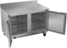Beverage-Air - 48" Mobile Worktop Refrigerator/Freezer w/ 2 Solid Swing Doors - WTFR48AHC