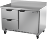 Beverage-Air - 48" Mobile Worktop Refrigerator w/ 2 Drawers, 1 Door & Foamed-In Backsplash - WTRD48AHC-2-FIP