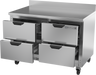 Beverage-Air - 48" Mobile Worktop Refrigerator w/ 4 Drawers - WTRD48AHC-4